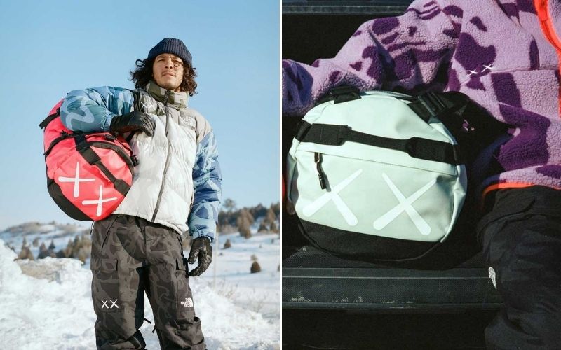 kaws north face backpack The x Basecamp Duffel Bag Buy The North Face x